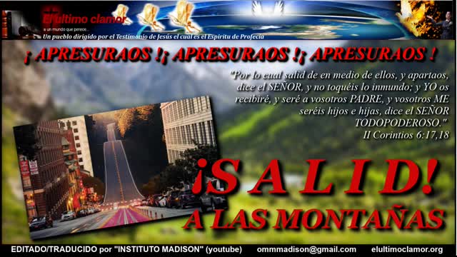 07 SALID A LAS MONTAÑAS-Despierta Laodicea-Isaias 30, 31, 32-IMadison