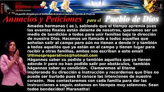 Anuncio para el Pueblo de Dios adventista del séptimo día   21 09 2020 #2