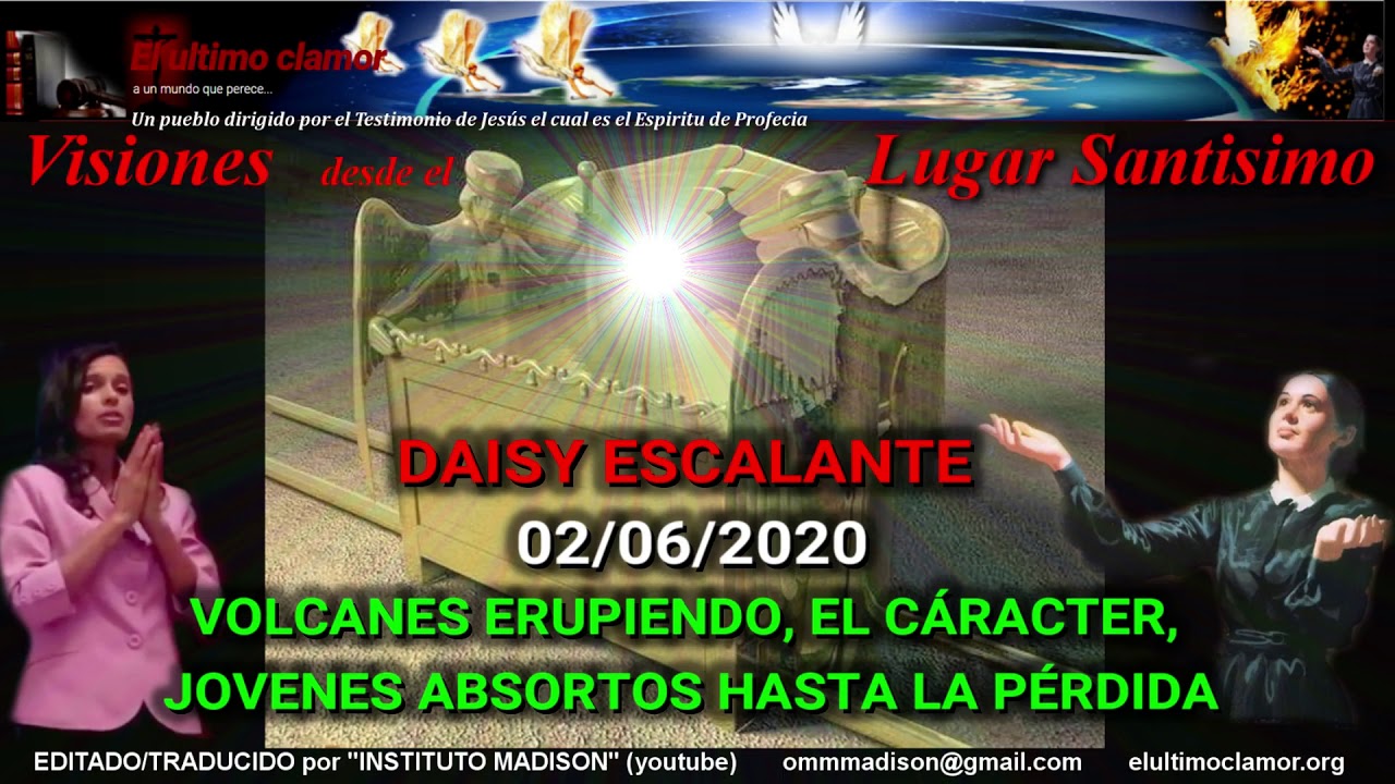 ES Daisy Escalante  02-06-2020 VOLCANES-EL CARACTER-JOVENES PERDIDOS
