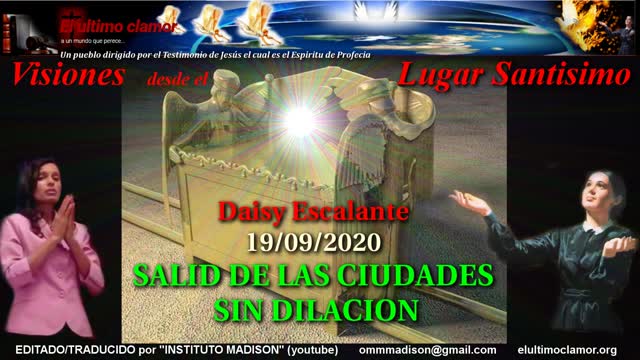 ES Daisy Escalante 19 09 2020 SALID DE LAS CIUDADES SIN DILACION